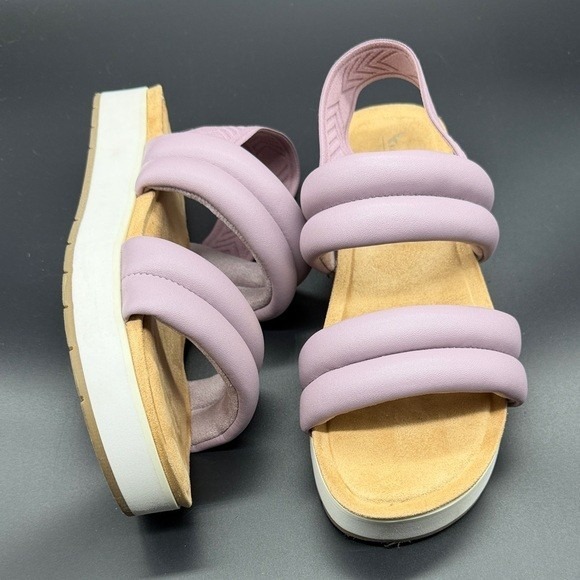 Koolaburra by UGG Purple Padded Platform Sandals Women's Size 8.5 - Picture 4 of 7
